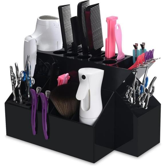 Hairdressing Tool Holder, Large Storage Box, Wear Resistant Washable - Black - Picture 7 of 7